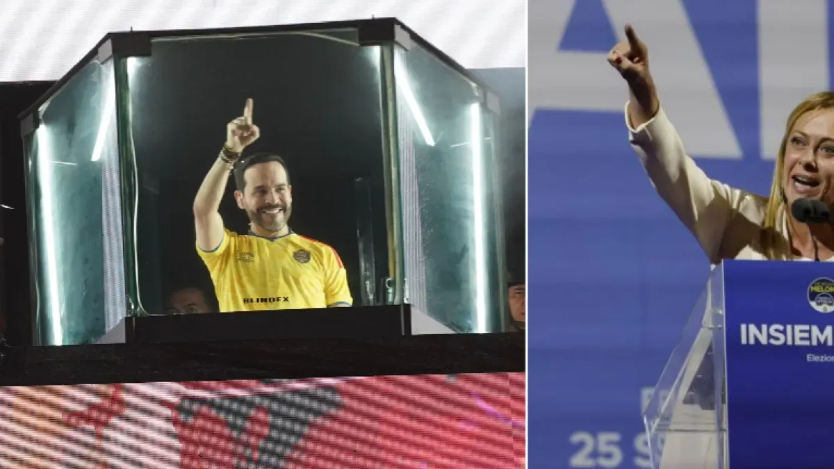 Giorgia Meloni felicita a Abelardo de la Espriella por su triunfo en la segunda vuelta
