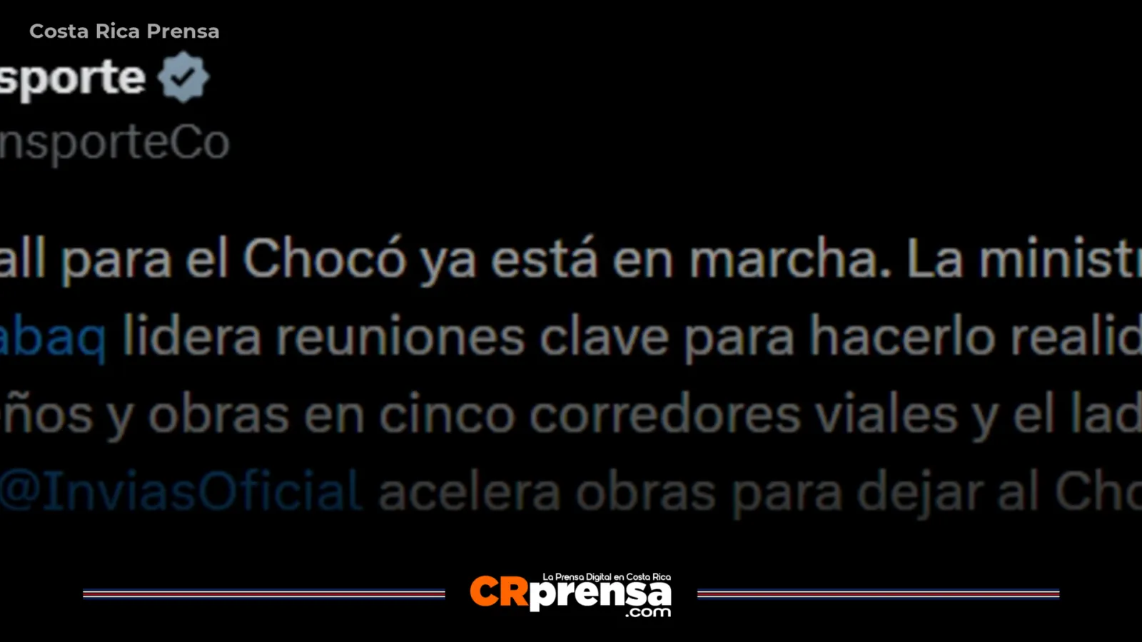 Gobierno anuncia inversión de $1 billón para reconstruir infraestructura en el Chocó tras el terremoto