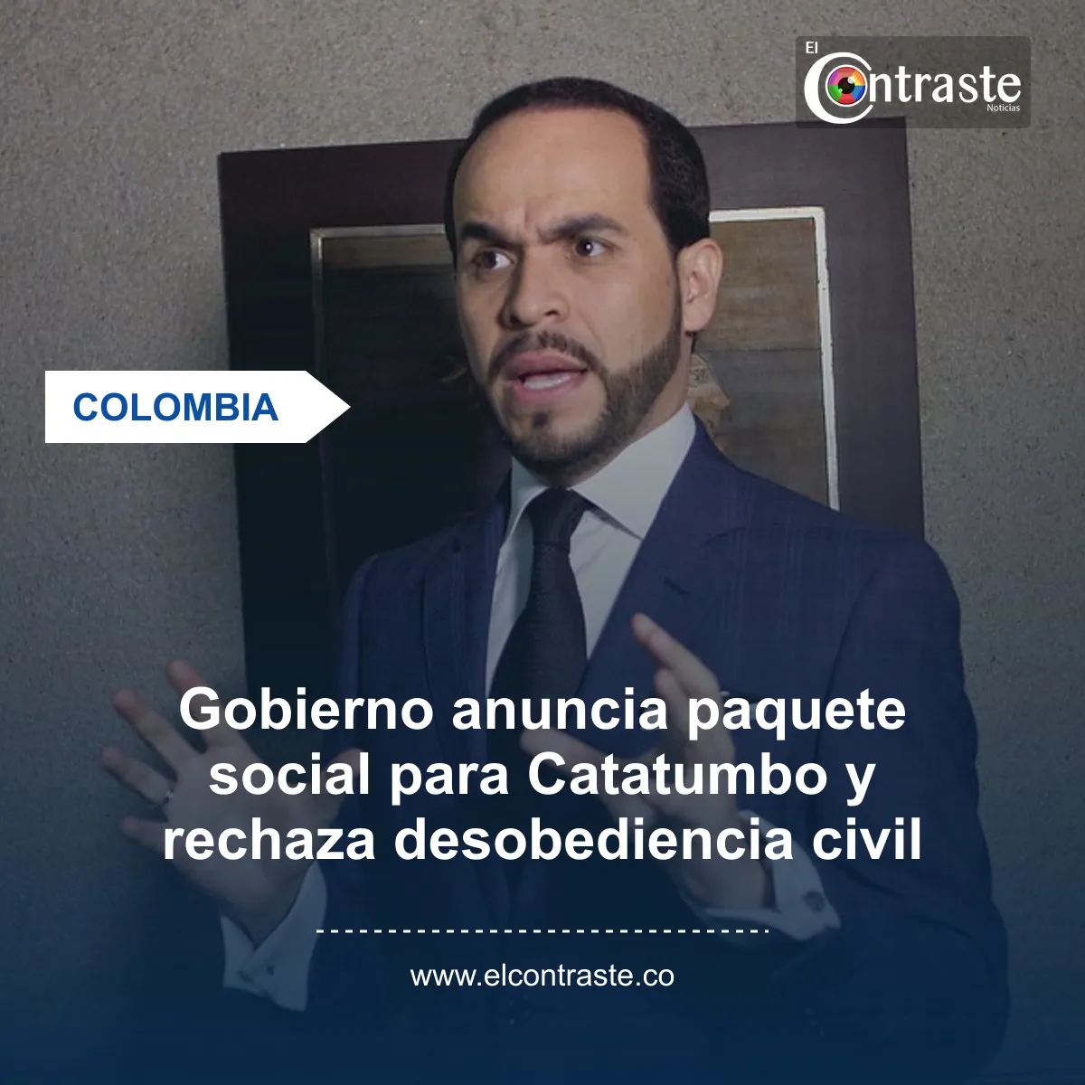 Gobierno electo anuncia paquete social para Catatumbo y llama a la obediencia constitucional