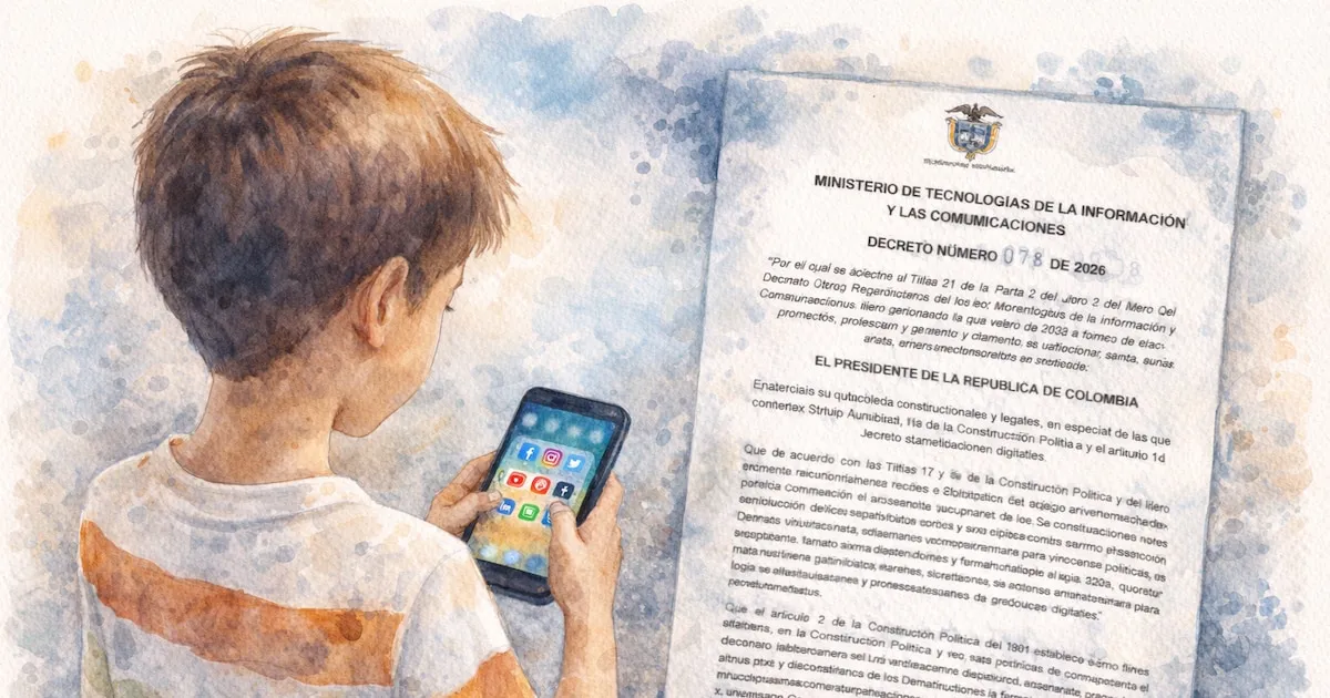Ministerio TIC reglamenta la protección de menores en plataformas digitales