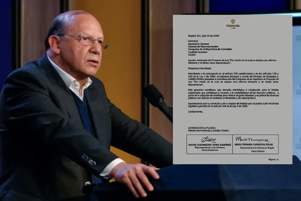 Gobierno radica nueva reforma tributaria ante el Congreso