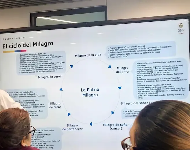 El DNP se pronuncia sobre los siete ejes del Ejecutivo conocidos como "patria milagro"