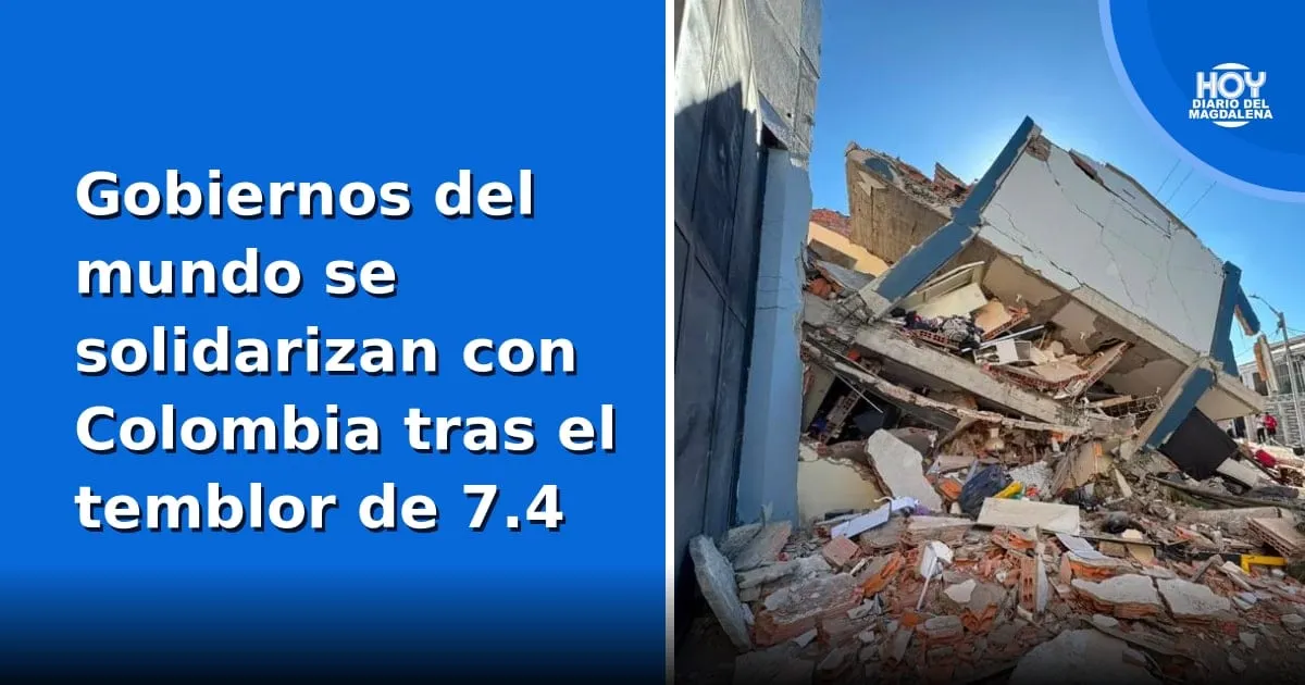 Estados Unidos y El Salvador envían mensajes de solidaridad a Colombia por temblor de 7.4