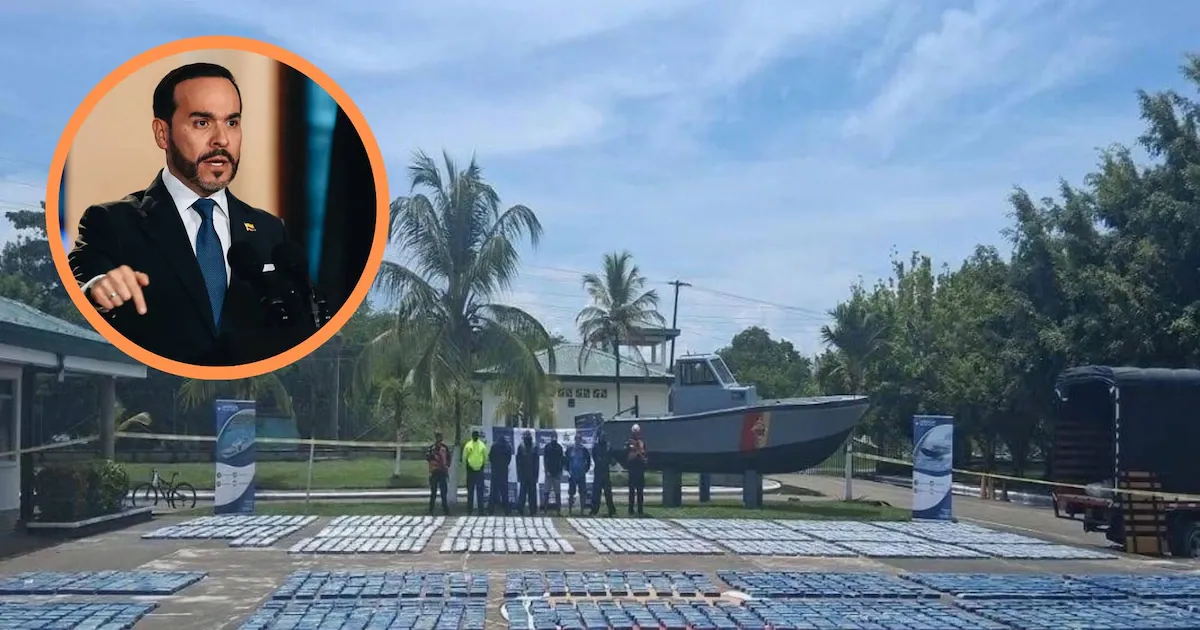 Guardacostas colombianos decomisan millonario cargamento de cocaína en el mar y el presidente De la Espriella habla de un golpe contundente al narcotráfico