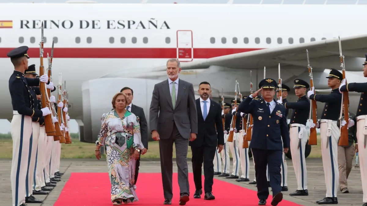 El Rey Felipe VI llega a Cali para la investidura de Abelardo De la Espriella