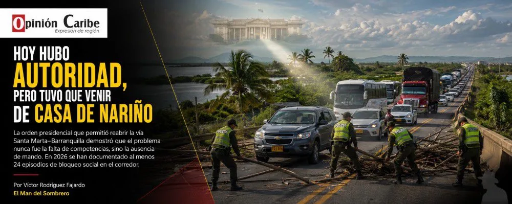 La reapertura de la vía Santa Marta–Barranquilla llegó por orden presidencial