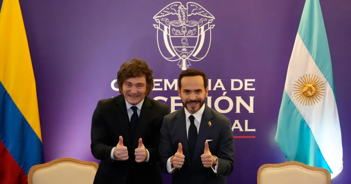 Milei se reunió con el presidente electo Abelardo de la Espriella antes de su investidura