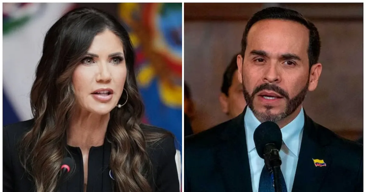 Kristi Noem califica de crucial la presidencia de De la Espriella para la relación con EE.UU.