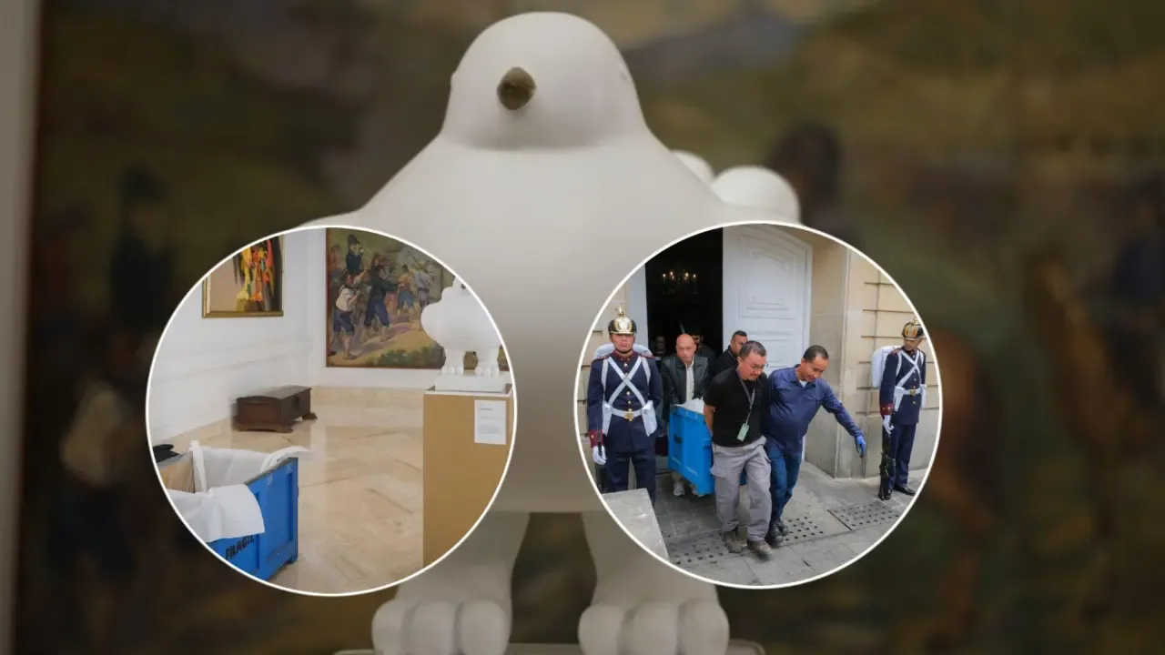 La Paloma de la Paz de Fernando Botero deja la Casa de Nariño en plena transición de gobierno