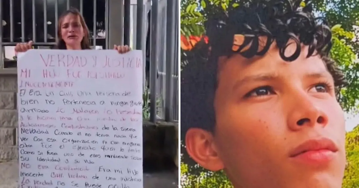 Madre de joven fallecido en operativo contra alias Cholo se dirige al presidente De la Espriella