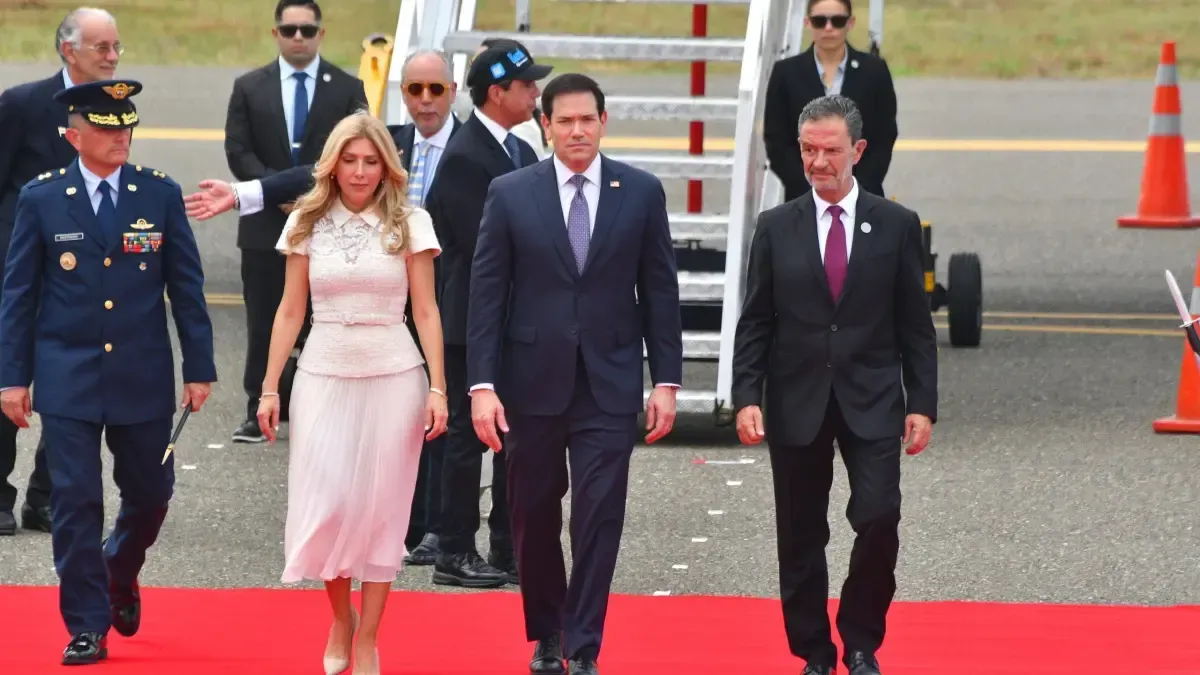 Marco Rubio llega a Barranquilla para una reunión con el presidente Abelardo de la Espriella