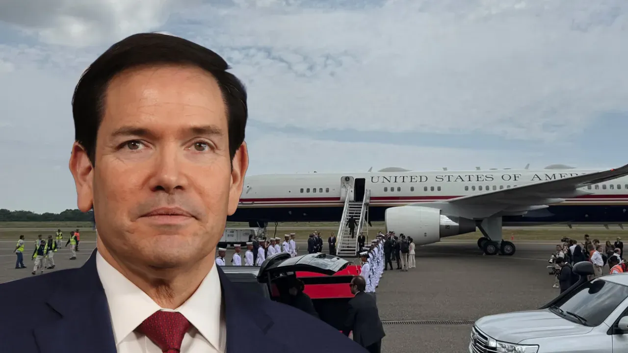 Marco Rubio aterriza en Barranquilla para entrevistarse con el presidente Abelardo De La Espriella