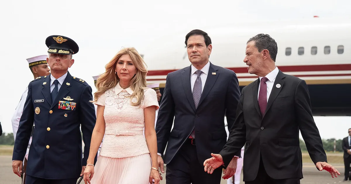 Marco Rubio llega a Barranquilla y se reúne con el presidente Abelardo de la Espriella