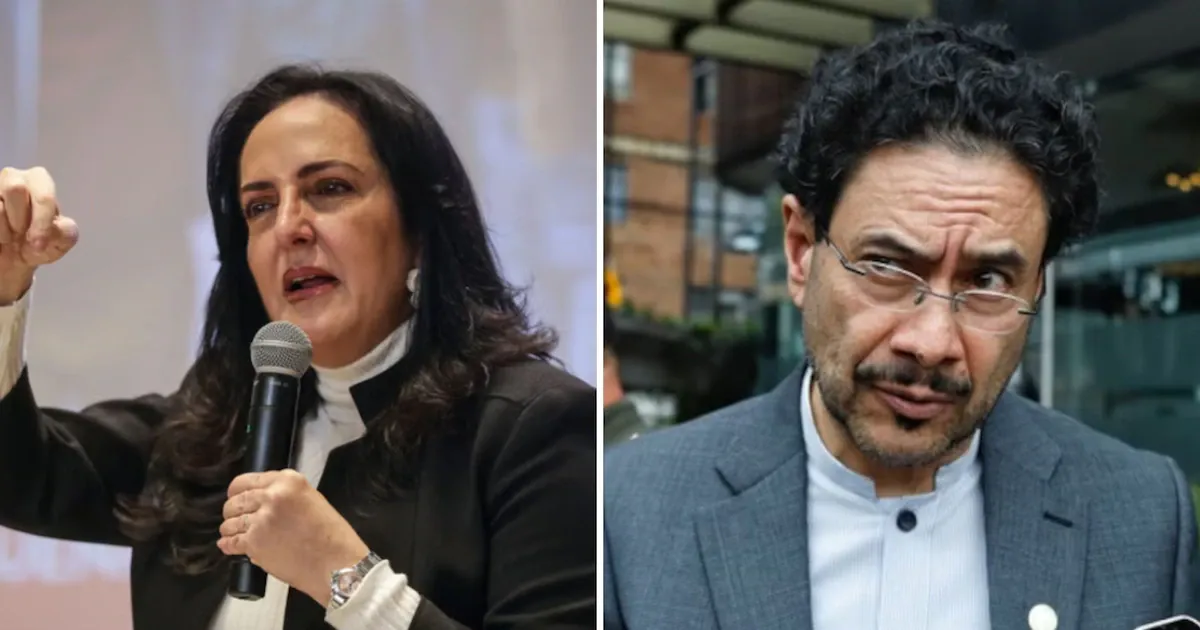María Fernanda Cabal califica de “mal perdedor” a Iván Cepeda por no reconocer a Abelardo de la Espriella como jefe de Estado