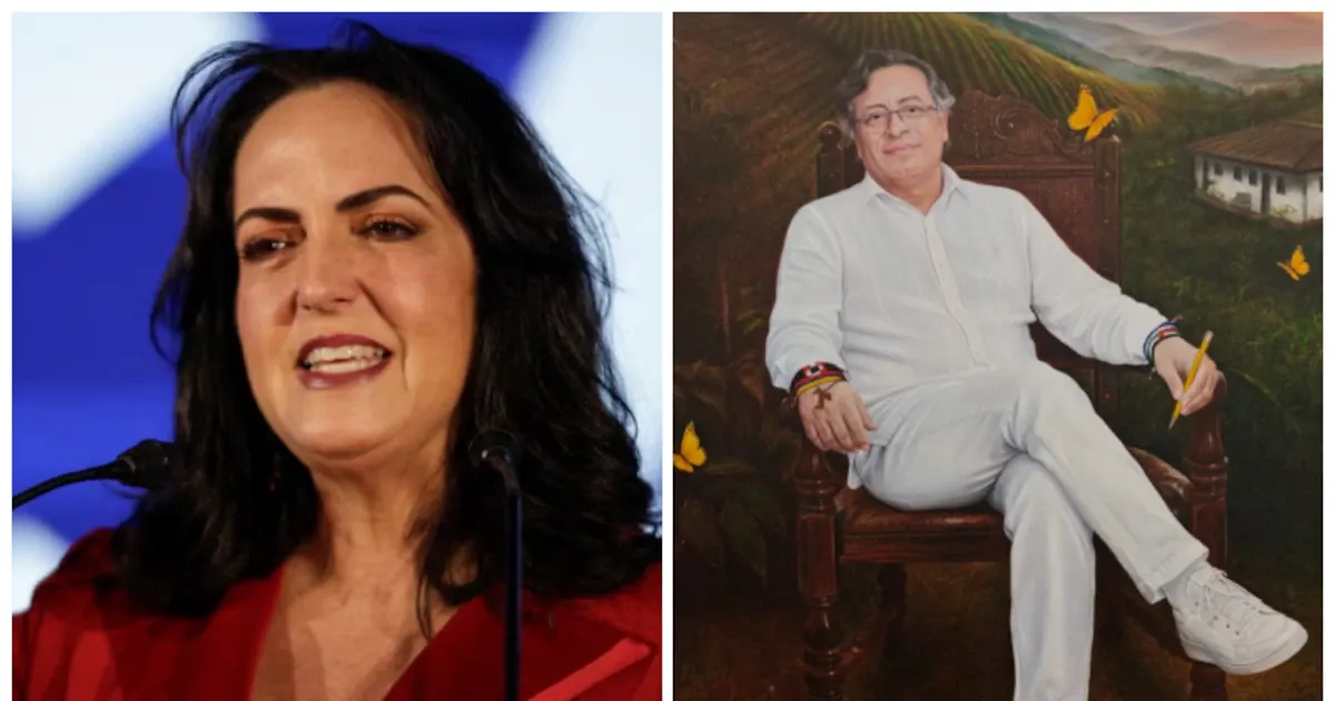 Cabal critica el retrato oficial de Petro y Petro lo defiende como parte del corredor presidencial