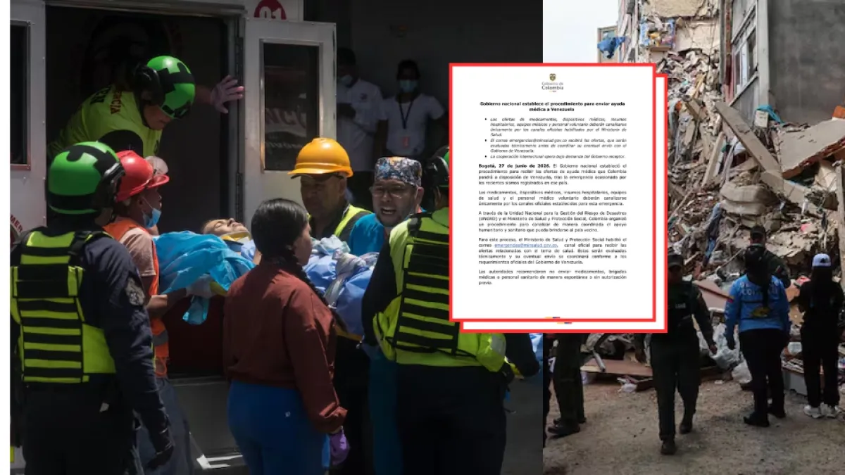 Colombia alista ayuda médica a Venezuela tras los sismos: más de 3.900 bolsas para manejo de fallecidos