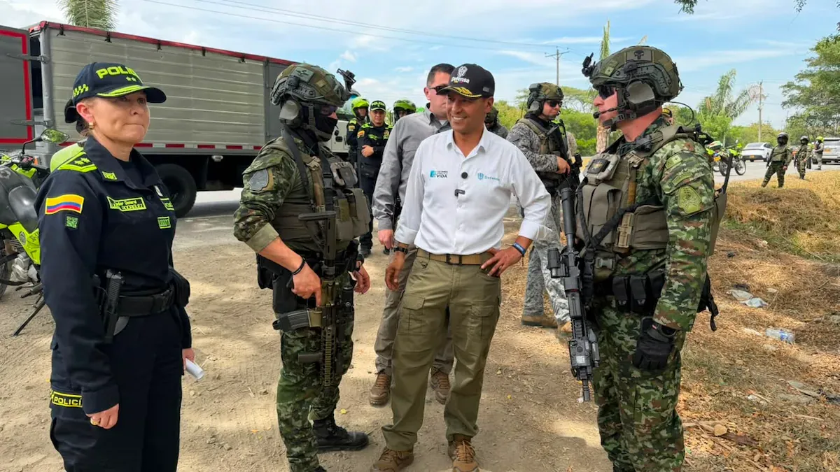Ministro de Defensa supervisa en Cali el dispositivo de seguridad para la posesión presidencial del 7 de agosto