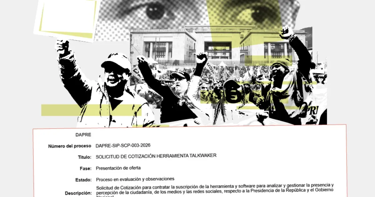 Monitoreo del Gobierno de Espriella: protestas, guardias indígenas y redes sociales