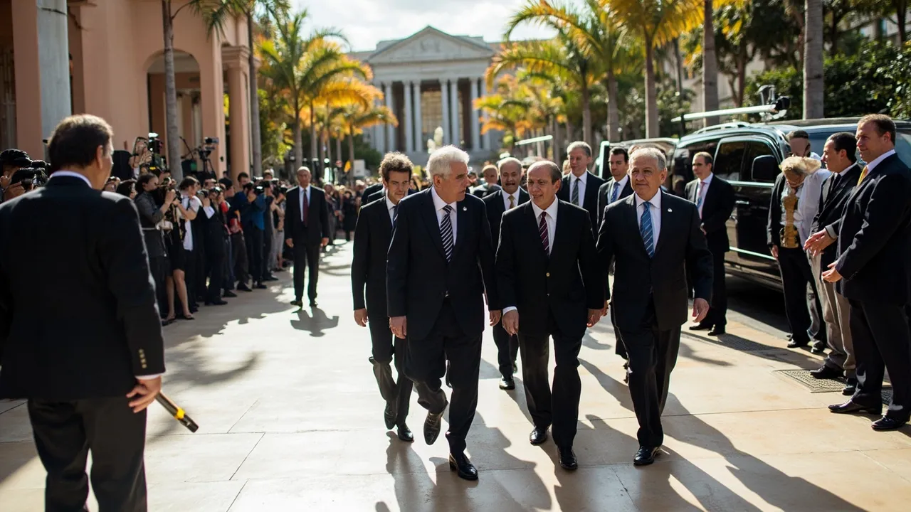 Vicepresidente de El Salvador llega a Cali para la posesión presidencial de Abelardo de la Espriella