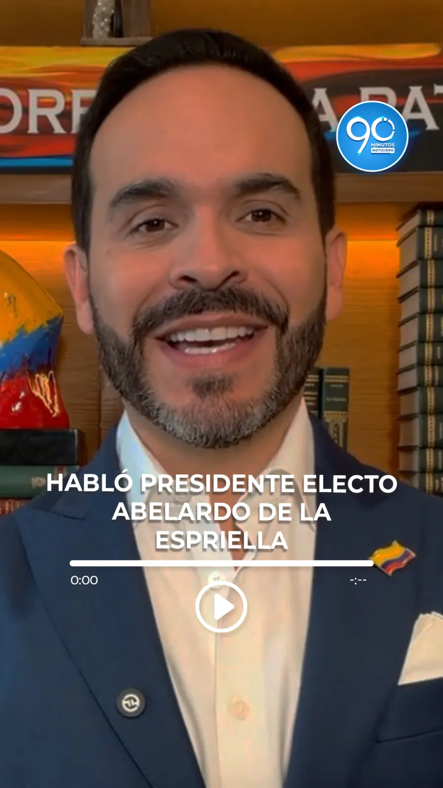 Abelardo de la Espriella dirigió su primera alocución al país antes de posesionarse