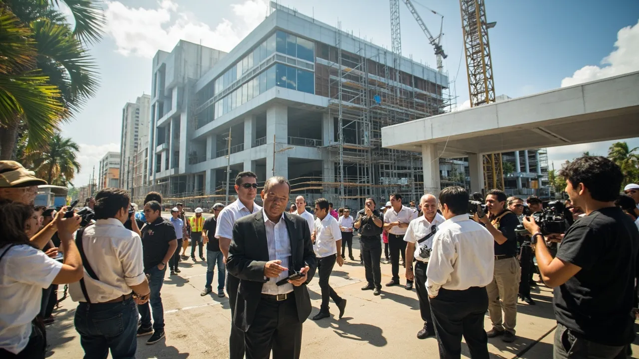 Abelardo de la Espriella construye su sede presidencial en Barranquilla