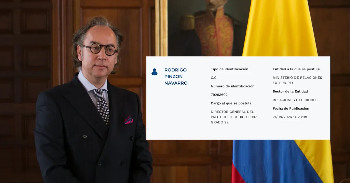 Rodrigo Pinzón Navarro regresa como director de Protocolo de la Cancillería