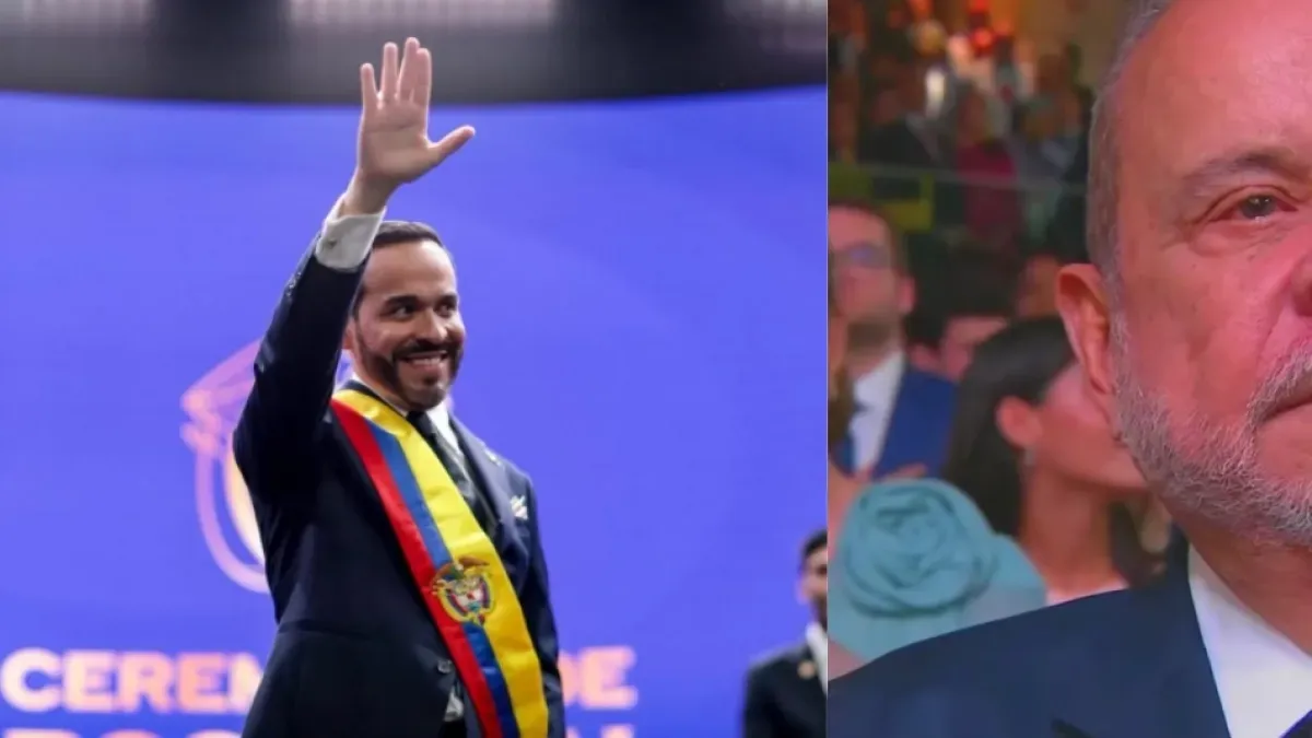 El padre de Abelardo De La Espriella se quebró en llanto durante la posesión presidencial en Cali