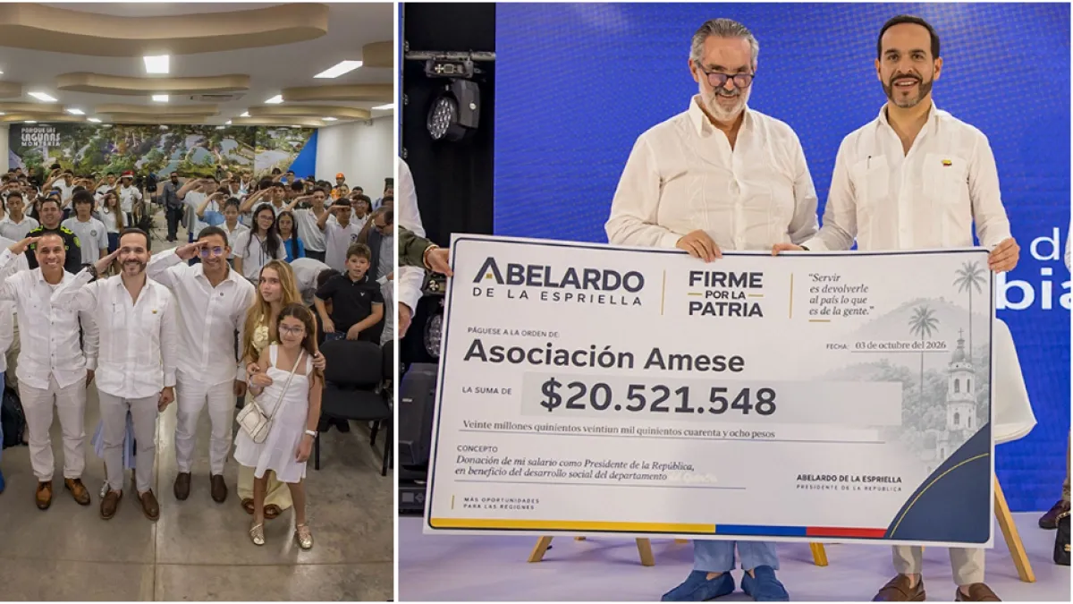 Presidente De La Espriella dona otra vez su sueldo para apoyar a estudiantes y pacientes con cáncer de mama