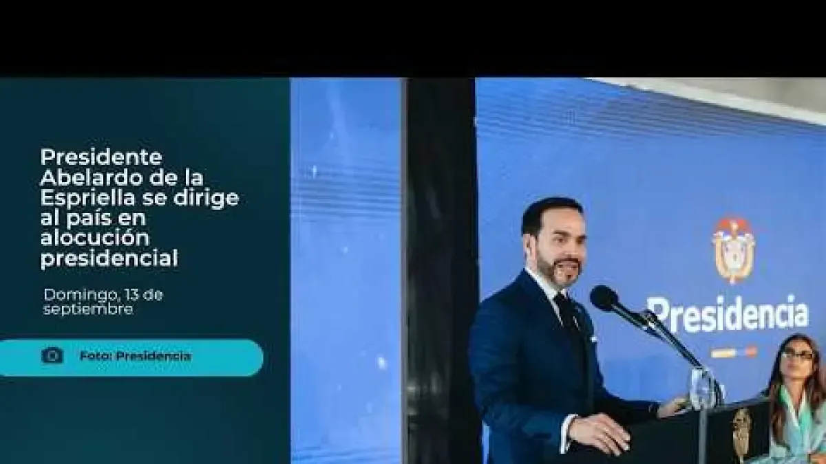 Presidente Abelardo De La Espriella se dirige al país