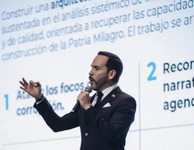 Abelardo de la Espriella presenta el primer plan de reconstrucción tras el terremoto de 7,4