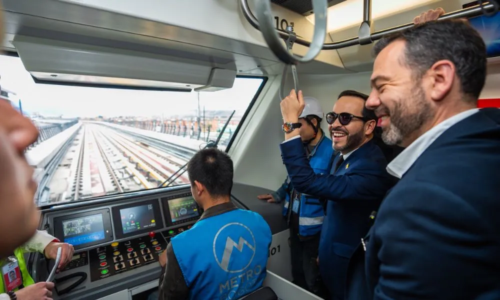 Presidente De la Espriella visita las obras del Metro de Bogotá y ratifica su respaldo al proyecto