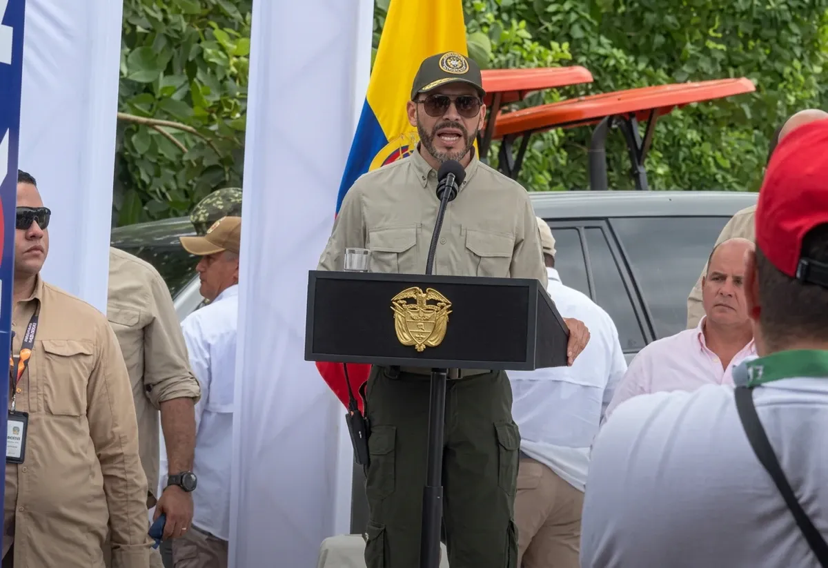 Presidente De la Espriella inauguró la vía Varsovia–El Delirio, eje vial de 3,2 km en Sucre
