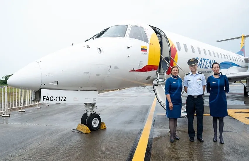 Presidente De La Espriella lanzó la ruta aérea Montería-Ciudad de Panamá operada por Satena