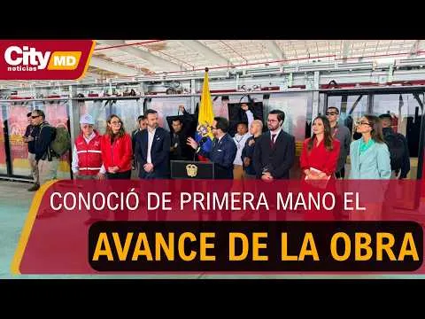 Presidente De la Espriella recorrió las obras de la primera línea del Metro de Bogotá