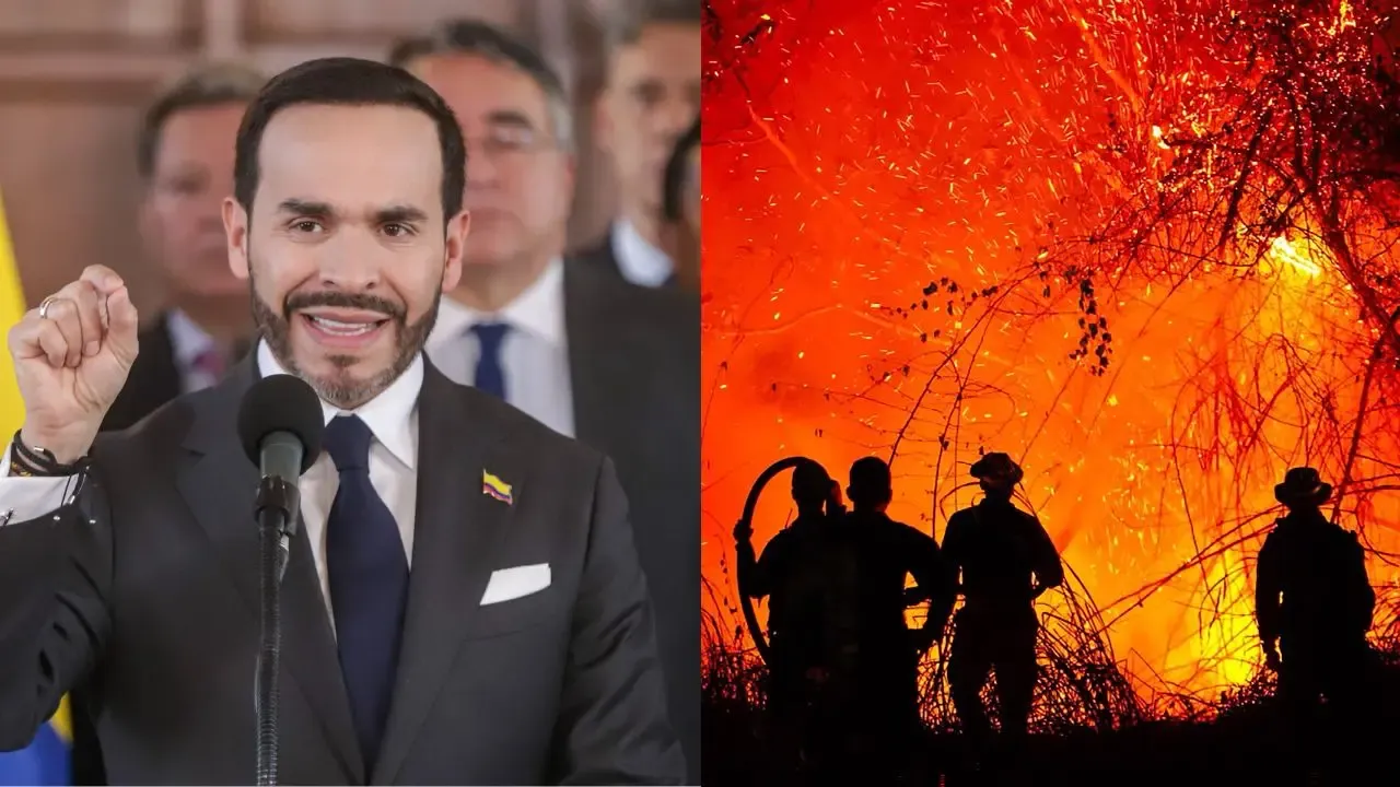 Presidente de la Espriella pide apoyo a Chile y EE. UU. para atender incendios en Tolima