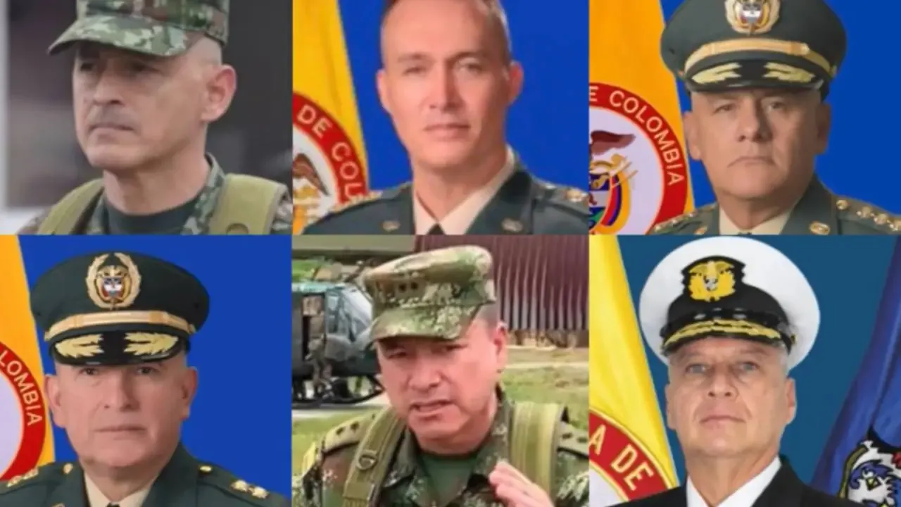 Presidente presenta a seis altos mandos de la cúpula militar
