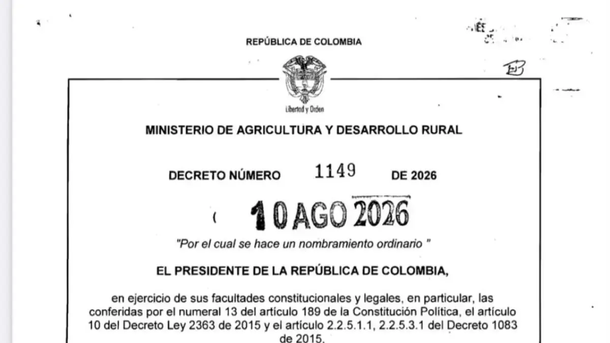 Segunda tanda de decretos del presidente Abelardo De La Espriella incluye designación en la UNP