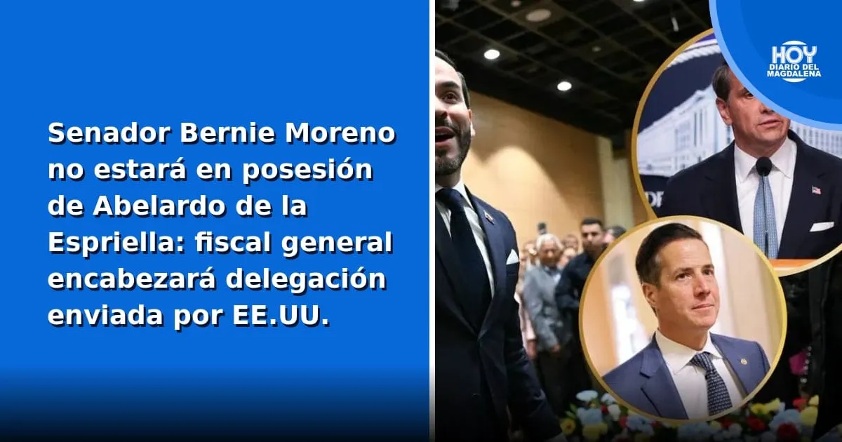 Fiscal general de EE.UU. encabezará la delegación de Washington en la posesión de Abelardo de la Espriella