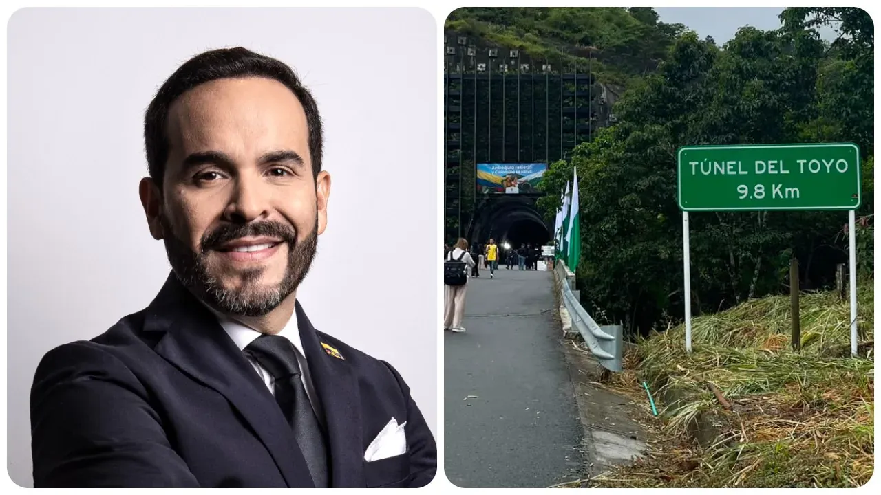 El presidente electo Abelardo De La Espriella visitó el Túnel del Toyo, que registra un avance del 80%